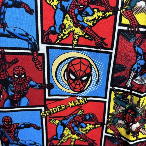 Handmade SPIDER MAN Pillowcase Standard Size Superhero Comic Red Blue 1 PC - Picture 3 of 8